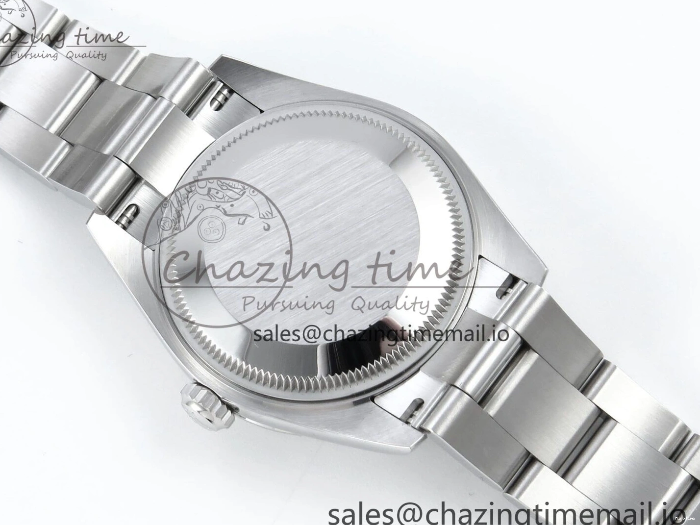 MiroTime 0421 TravelReady DateJust 31 278384RBR ARF 1:1 Best Edition 904L Steel Blue Diamonds Dial Diamonds Bezel on SS Oyster Bracelet ETA 434